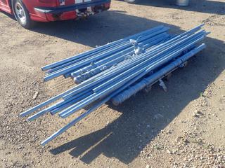 Qty Of Assorted Fence Pieces c/w Fence Posts (FORT SASKATCHEWAN YARD)