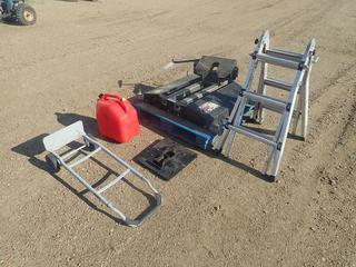 Super Glide Fifth Wheel Hitch c/w Multi-Purpose Ladder, Hand Truck And 20L Jerry Can (FORT SASKATCHEWAN YARD)