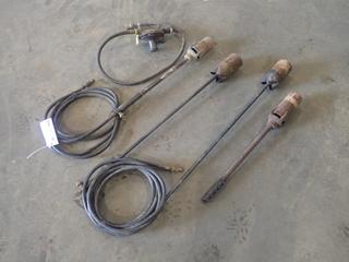 Qty Of (4) Tiger Torches c/w (2) Hoses And (1) Regulator