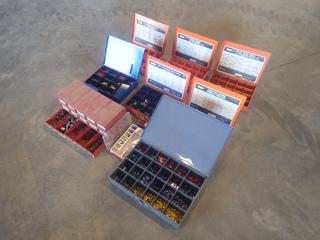 Qty Of Nuts, Bolts, Washers, Terminals, Screws, Metal Case Organizers And Assorted Supplies