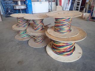 Qty Of (6) Spools Of Submersible Pump Cable *Note: Lengths Unknown*