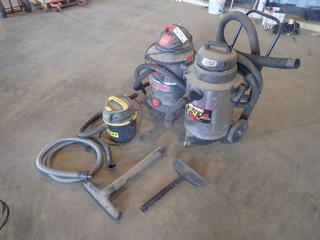 12-Gal Shop Vac, Stanley 2.5-Gal Shop Vac And 8-Gal Shop Vac