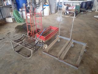 (2) Hand Trucks c/w (2) Transport 40in X 18in Trolley's And 34in X 14in X 17in Precision Hand Cart