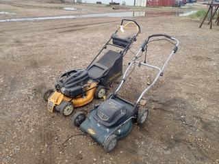 Yardworks 20in Electric Lawn Mower c/w Cub Cadet Lawn Mower w/ 173cc OHV Engine And Electric Start *Note: Working Condition Unknown*