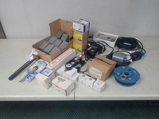 Qty Of Unused Square D Pressure Switches, Floats, Pressure Gauges, Transducer, Tank Alert, Cast Iron Weld Seal, O-Rings And Assorted Supplies