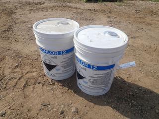 (2) 20L Buckets Of Hypochlor 12 Hypochlorite Solution 