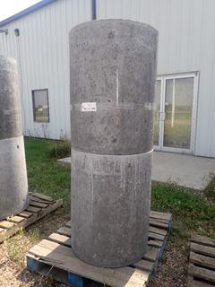 (2) 2ft X 3ft Concrete Septic Tank Risers *Note: Buyer Responsible For Removal*