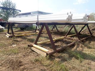 (2) 20ft x 4ft x 4ft Pipe Stands *Note: Contents Of Stands Not Included, Buyer Responsible For Removal*