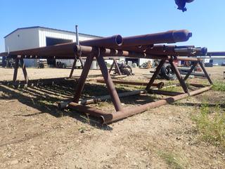 (2) 20ft x 4ft x 4ft Pipe Stands *Note: Contents Of Stands Not Included, Buyer Responsible For Removal*