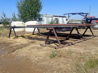 (2) 20ft x 4ft x 4ft Pipe Stands *Note: Contents Of Stands Not Included, Buyer Responsible For Removal*