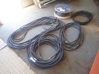 Qty Of High Pressure Water Hose c/w Wire Rope Cable