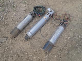 (2) Franklin Model 2366119020 460-380V 3-Phase Submersible Pumps c/w Goulds 70L07 Submersible Pump *Note: Working Condition Unknown*