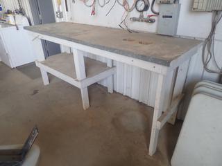 8ft X 29in X 42in Shop Work Bench