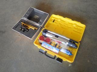 Incomplete Prime Grip Laser Set w/ Tripod, Chalk Line And Berger Instruments Level