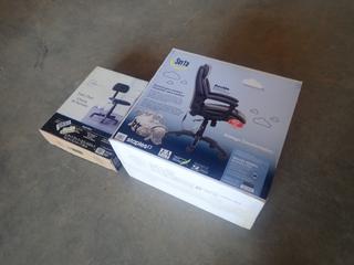 Serta Davida Model 51605B Massage Chair c/w Unused Mainstays Task Chair