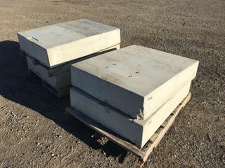 (4) Concrete Slabs, 39in x 31in x 7-1/2in (HIGH RIVER YARD)