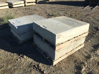 (4) Concrete Slabs, 39in x 31in x 7-1/2in (HIGH RIVER YARD)