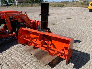 Kubota B2782B 63in Snow Blower Attachment, Fits Kubota B2650, S/N 21923801  (HIGH RIVER YARD)