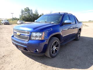 2012 Chevrolet Avalanche LTZ 4X4 Pickup c/w 5.3L Vortec, A/T, Backup Camera, Sunroof, Tonneau Cover, (4) Spare Chevrolet Rims And 275/55R20 Tires. Showing 337,361kms. VIN 3GNTKGE73CG300256 *Note: Driver Door Handle Broken* (FORT SASKATCHEWAN YARD)