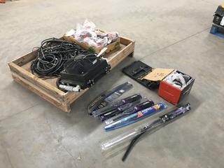 Quantity of Assorted Supplies c/w Clearance Light, Electrical Wiring, Fan, Etc (HIGH RIVER YARD)