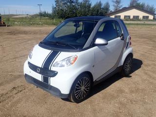 2013 Smart ForTwo Coupe c/w 1.0L, 3-Cyl, A/T And 155/60R15 Tires. Showing 135,140kms. VIN WMEEJ3BA3DK643996 *Note: No Radio, Damage To Back Bumper, Windshield Cracked* (FORT SASKATCHEWAN YARD)