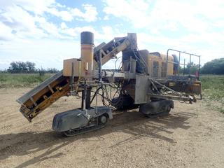 2013 Gomaco GT-3200 Zero Clearance Curb Machine c/w CAT C4.4 Diesel Engine, Chutes, Trimmer Mounts, Trimmer, Walk Forms And Assorted Accessories. Showing 02489hrs. SN 907100-248 (FORT SASKATCHEWAN YARD)