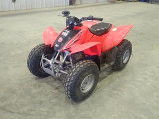 2013 Honda TRX90X ATV c/w 86cm Gas Engine. VIN JH2TE1821DK100037 *Note: Needs Chain And Battery, Runs As Per Consignor* (FORT SASKATCHEWAN YARD)