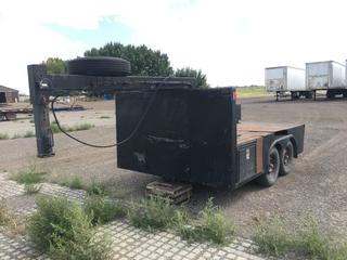 Custom Built T/A Goose Neck Trailer, 17ft L x 7ft W c/w Storage Compartments. *Note: Missing Arm for Jack Support, No VIN*  (HIGH RIVER YARD) *PL#118*