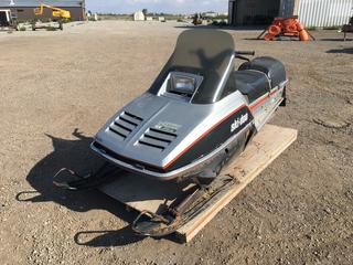 Everest Bombardier Electro Snowmobile c/w Auto, Headlight, Showing 2604kms, S/N 348301018  (HIGH RIVER YARD)