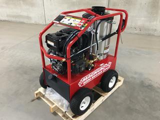 Unused Magnum 4000 Series Hot Pressure Washer w/ 15hp Engine, Electronic Ignition, 3.5 GPM @ 4000 PSI, 12 Volt, S/N 243146  (HIGH RIVER YARD)