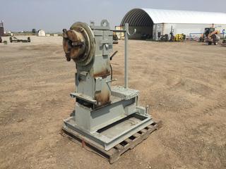 Grey Welding Positioner, 12-1/2in Chuck, 75hp Baldor Motor Cat #CDP3440, Penta Drive Regenerative DC Motor Speed Controller Model KBRC-240D. PL#9093  (HIGH RIVER YARD)