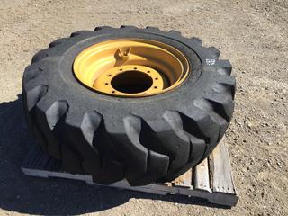 (1) Firestone Super Ground Grip 17.5-25 L-2 Foam Filled Tire on 10-Bolt Rim PL#9022  (HIGH RIVER YARD)