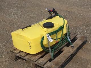 Sprayer w/ 90L Tank, Pressure Gauge, Flow Jet Pump 12V 10A, 4.9 GPM @ 25 PSI PL#9089  (HIGH RIVER YARD)