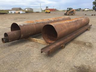 Qty of Assorted Steel Tubes, Approximately 10ft - 22ft Lengths PL#9134  (HIGH RIVER YARD)