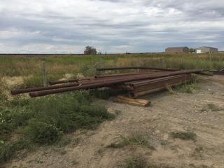 Cattle Guard (Damaged) And Assorted Drill Stem And Steel Tube, Approximately 10ft - 30ft Lengths PL#9136  (HIGH RIVER YARD)