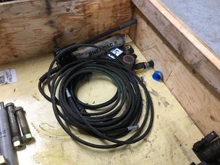 Power Pack w/ 6500 PSI Hydraulic Hose And (3) Hydraulic Jacks  (HIGH RIVER YARD)