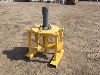 Custom 24in Stump Planer, 3in Hex Drive c/w Stand PL#9068  (HIGH RIVER YARD)