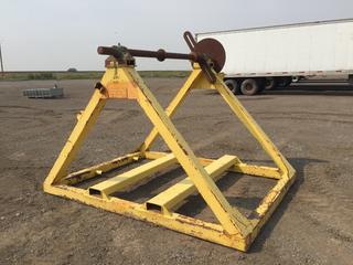 Single Reel Stand, 110in x 82in x 72in, Unit #09532, 16,000lb Capacity PL#9081  (HIGH RIVER YARD)