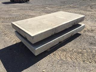 (2) Concrete Slabs, 78-1/2in x 39-1/2in x 7-1/2in, S/N 10561 PL#9128  (HIGH RIVER YARD)