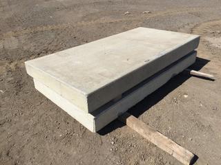 (2) Concrete Slabs, 78-1/2in x 39-1/2in x 7-1/2in, S/N 1738 PL#9129  (HIGH RIVER YARD)