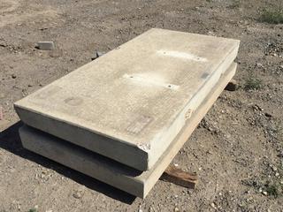 (2) Concrete Slabs, 78-1/2in x 39-1/2in x 7-1/2in, S/N 5998 PL#9130  (HIGH RIVER YARD)