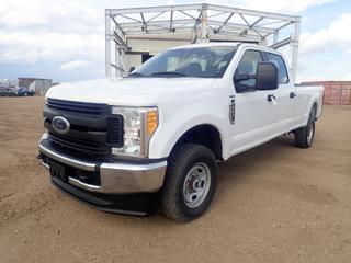 2017 Ford F350 XL Super Duty 4X4 Crew Cab Pickup c/w 6.2L, A/T, LT245/75R17 Front And LT265/70R17 Rear Tires. Showing 91,534kms. VIN 1FT8W3B69HEE75455 *Note: AC/Heater Not Working, Display Screen Missing, Driver Door Monitor Light On, Air Bag Light On, Service Required Light On* (FORT SASKATCHEWAN YARD)