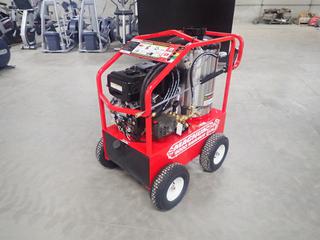 Unused Magnum 4000 Series Hot Pressure Washer with 15hp Engine, Electronic Ignition, 3.5 GPM @ 4000 PSI, 12 Volt, S/N 243466  (HIGH RIVER YARD)