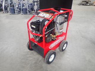 Unused Magnum 4000 Series Hot Pressure Washer with 15hp Engine, Electronic Ignition, 3.5 GPM @ 4000 PSI, 12 Volt, S/N 243465 (HIGH RIVER YARD)