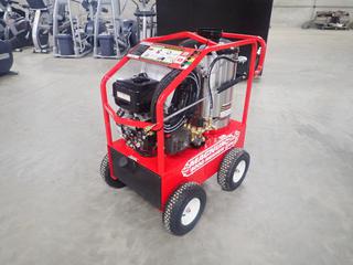 Unused Magnum 4000 Series Hot Pressure Washer with 15hp Engine, Electronic Ignition, 3.5 GPM @ 4000 PSI, 12 Volt, S/N 243467  (HIGH RIVER YARD)