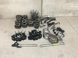 Quantity of Assorted Motorcycle Parts c/w Heads, Covers, Etc  (HIGH RIVER YARD)