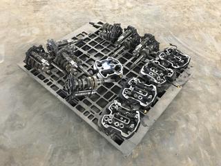 Quantity of Assorted Motorcycle Parts c/w Cylinder Heads, Transmissions, Etc  (HIGH RIVER YARD)