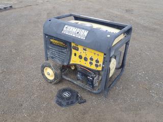 Champion 7200 Generator, Model 41553 c/w 439cc Champion Gas Engine, 120/240V, 60/30A. *Note: Needs Pull Cord, Running Condition Unknown*  (HIGH RIVER YARD)