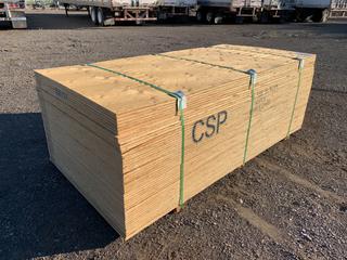 Quantity of (50) 5/8" 4x8 CSP No Stamp Plywood, Unused (HIGH RIVER YARD)