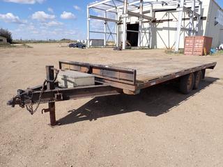 2008 Double A Trailer & Contracting Inc. 20ft T/A Trailer c/w 14,000lb GVWR, 7000lb GAWR Front, 2 5/16in Ball Hitch And ST235/80R16 Tires. VIN 2DAHC62748T008243 (FORT SASKATCHEWAN YARD)